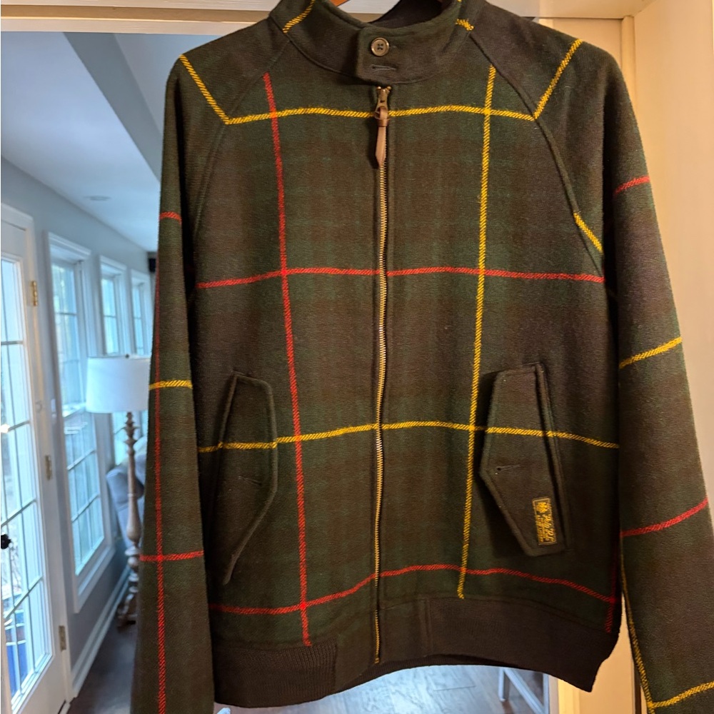 Polo Ralph Lauren Plaid Wool Twill Jacket in size Large